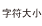 字符大小