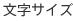 文字サイズ