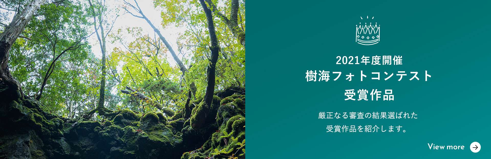 2021年度開催樹海フォトコンテスト受賞作品 厳正なる審査の結果選ばれた受賞作品を紹介します。