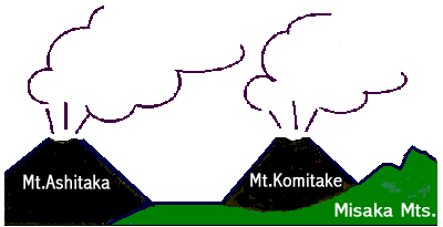 Mt.Ashitaka, Mt.Komitake, Misaka Mts.
