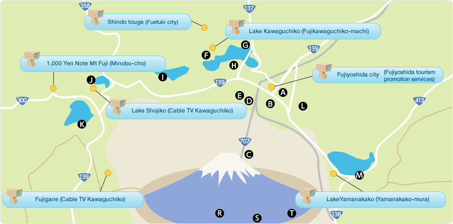 mount fuji tour map