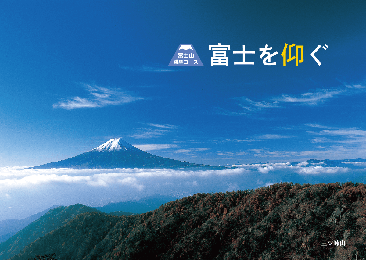 富士山眺望コース・富士を仰ぐ