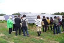北杜サイト太陽光発電所⾒学