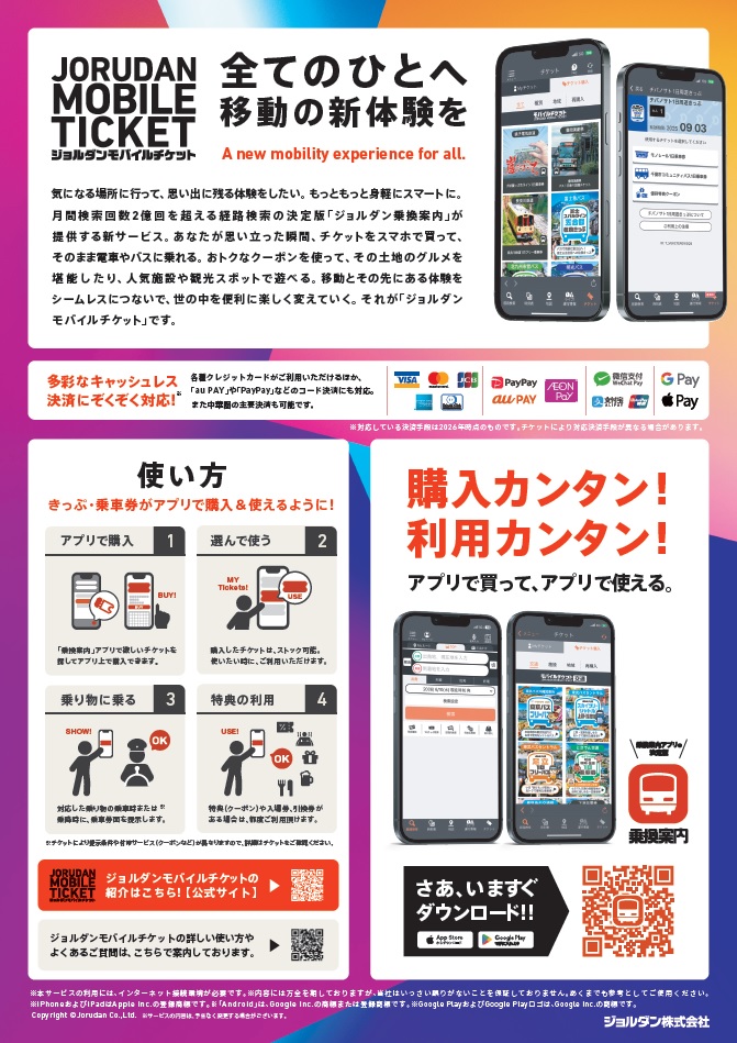 清里ピクニックバス周遊券チラシ裏