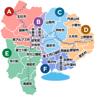 山梨県地図