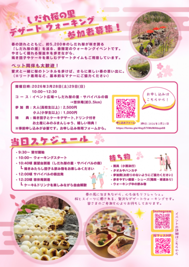 しだれ桜フェス2026チラシ裏