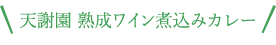 天謝園 熟成ワイン煮込みカレー