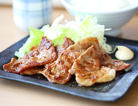 &#12316;道の駅 つるのスペシャリテ&#12316;富士湧水ポーク 生姜焼き定食