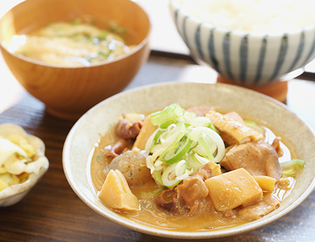 &#12316;道の駅なんぶのスペシャリテ&#12316;南部たけのこ味噌もつ煮込み