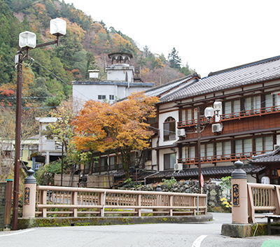 下部温泉旅館街