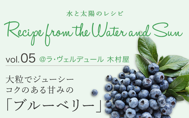 vol.05 @ラ・ヴェルデュール 木村屋 大粒でジューシーコクのある甘みの「ブルーベリー」