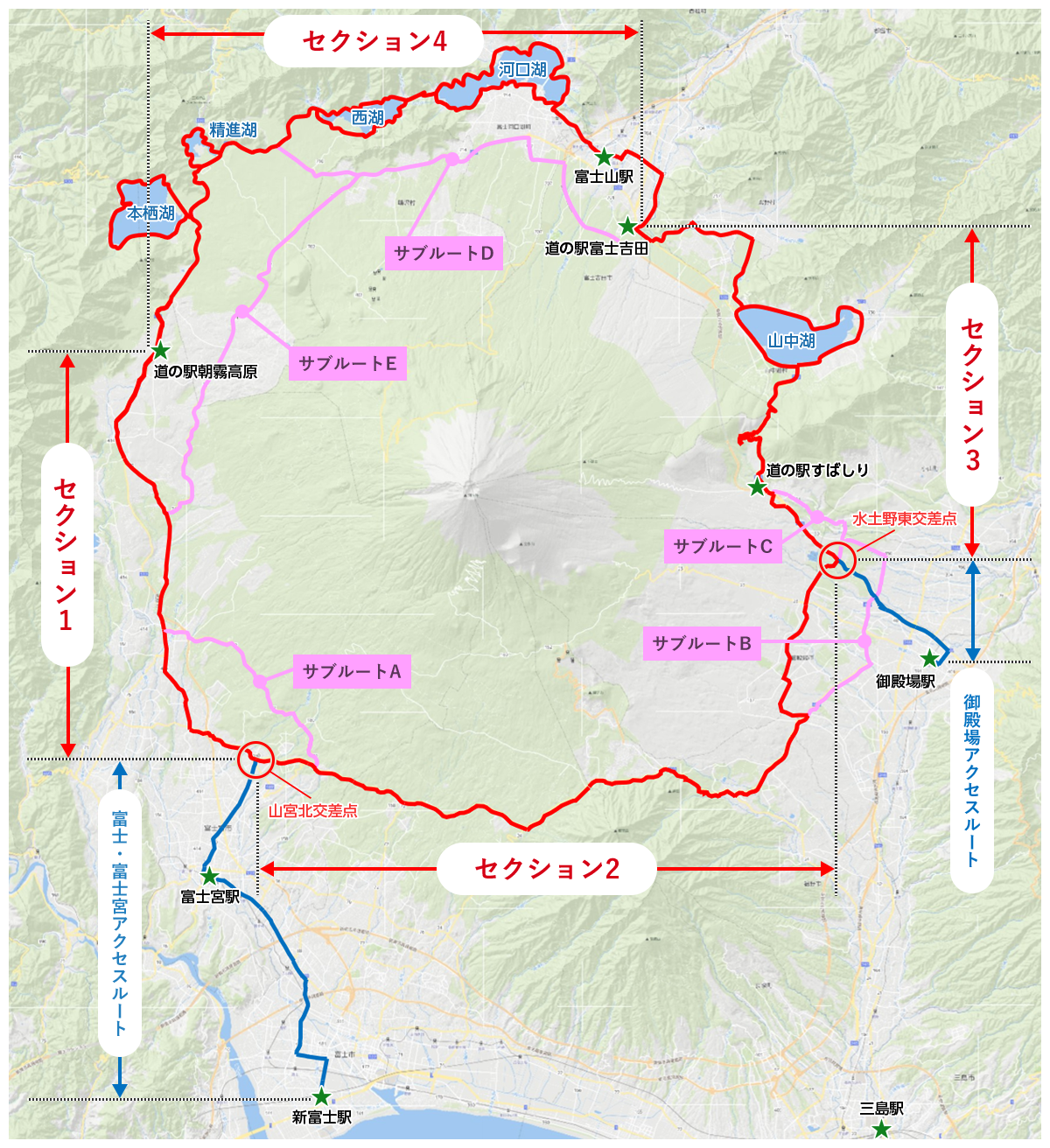 [地図]フジイチの見どころ