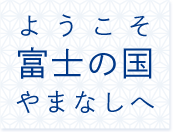 ようこそ富士の国やまなしへ