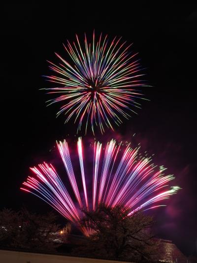 神明の花火in甲府城