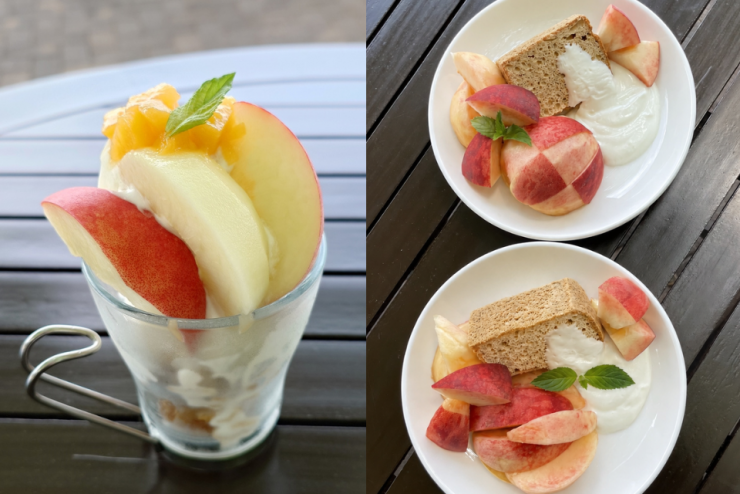 やまきやカフェのスイーツ