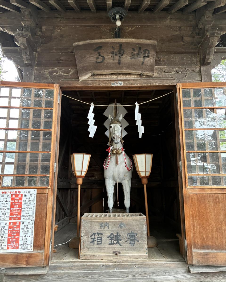 御神馬も祀られています