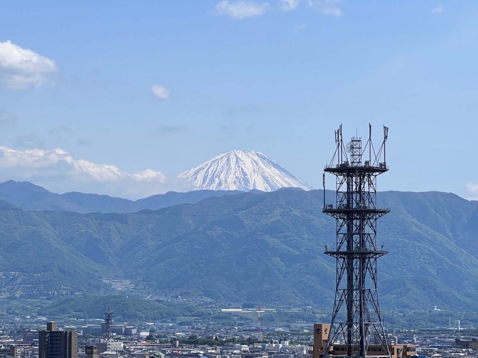 天守台から見る富士山