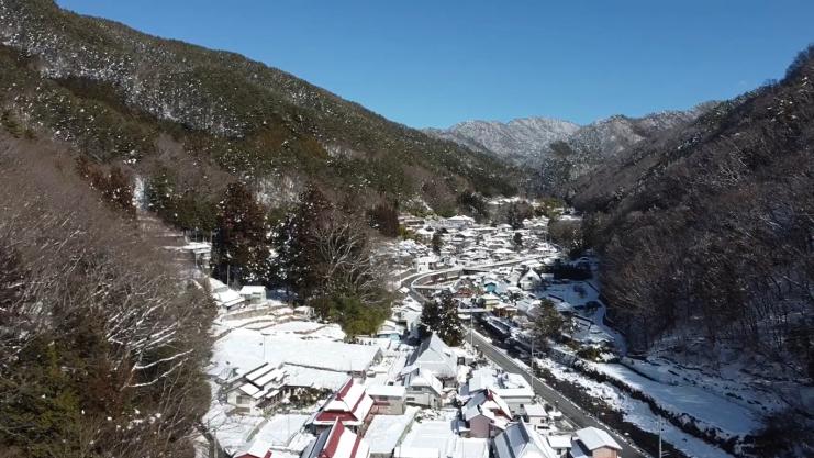 芦川 冬の風景