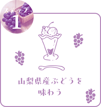 山梨県産ぶどうを味わう