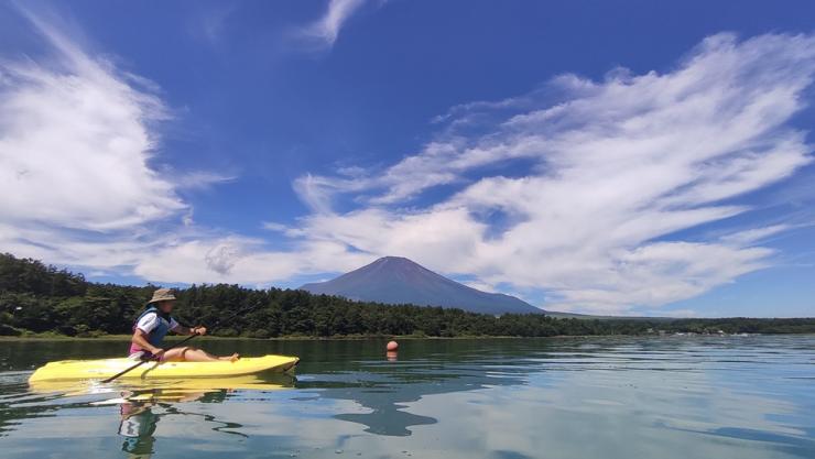 山中湖カヌー