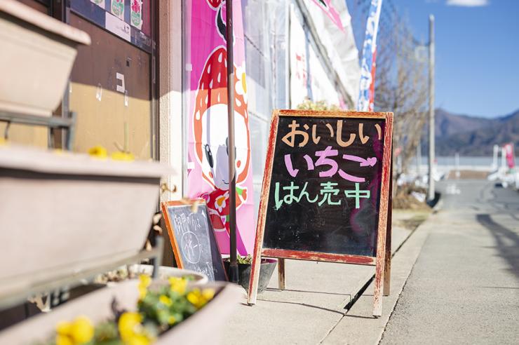 地元の人も訪れるいちご園