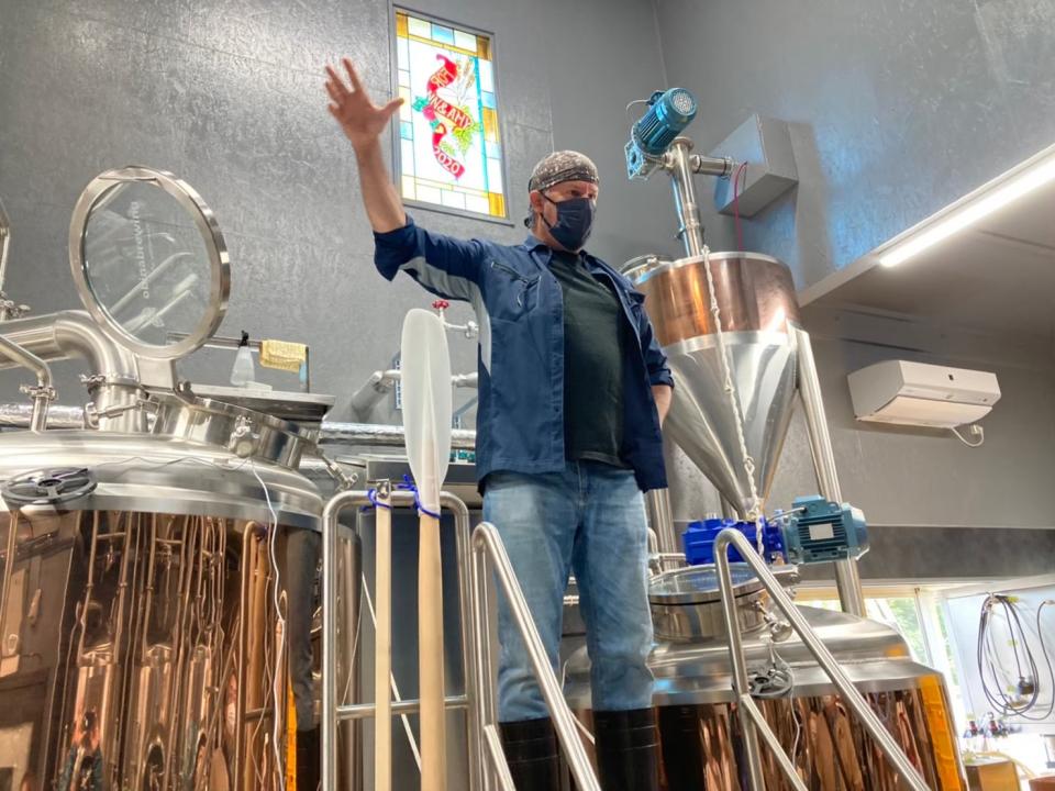 オビナブルーイングの様子