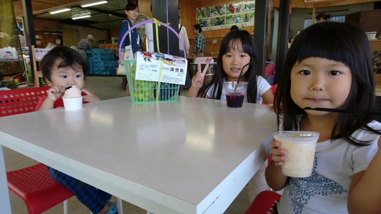 理想園カフェで楽しむ子供