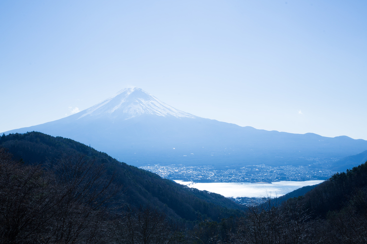 天下茶屋から見る富士山