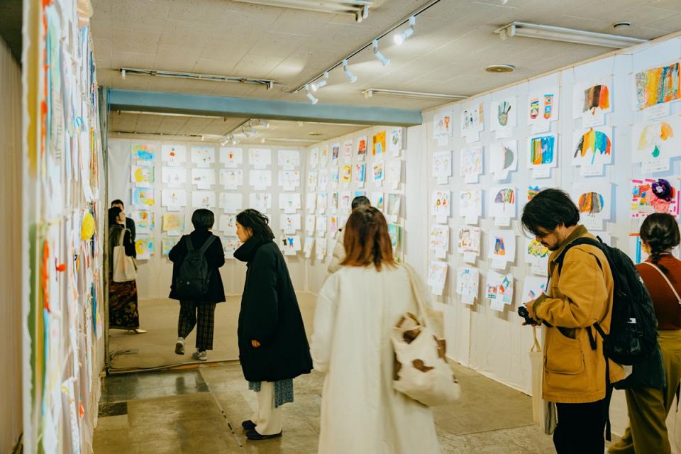 子ども向けのワークショップの展示の様子（2023年）