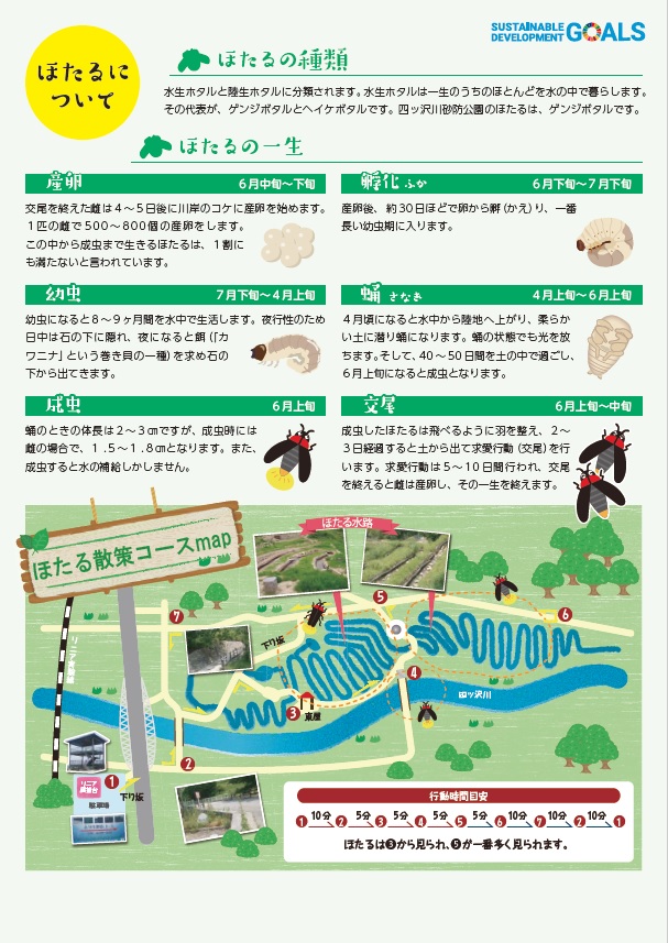 ほたる祭りチラシ裏